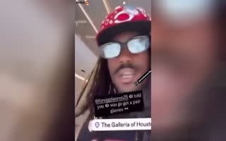 A Far Better And More Hilarious Video Of Bro Who Stole Glasses At The Mall, Jumped And Broke Bother His Legs On The Ice