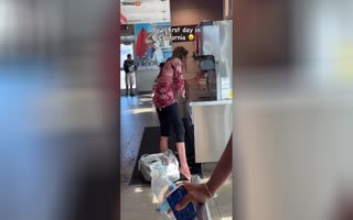 This Homeless Peron Taking A Bath At A McDonald's Soda Fountain Is The Most Los Angeles Thing You'll See Today